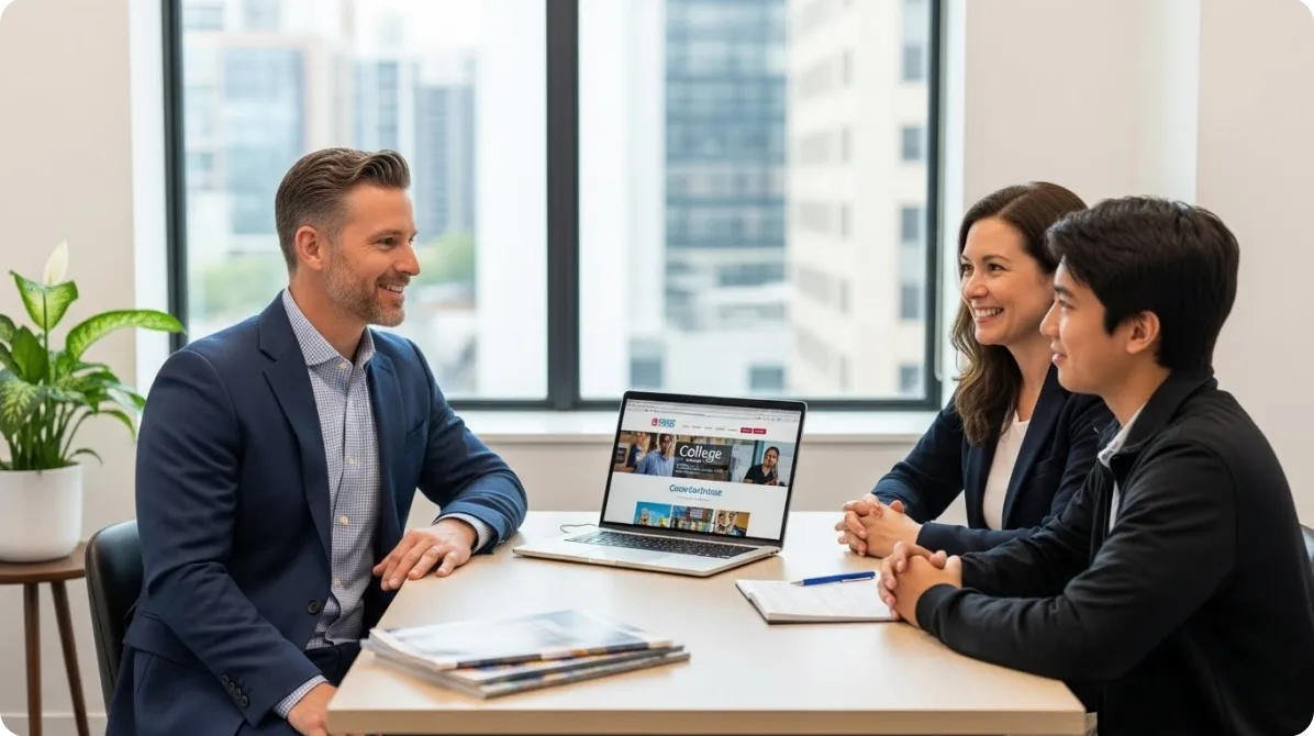 Collins Education team helping students achieve study abroad goals